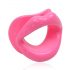 Ida Leather - open mouth gag (pink)