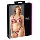 Cottelli - Open Bra Set with Metal Rings (Burgundy) 