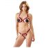 Cottelli - Open Bra Set with Metal Rings (Burgundy) 