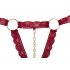 Cottelli - Open Bra Set with Metal Rings (Burgundy) 