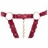 Cottelli - Open Bra Set with Metal Rings (Burgundy) 