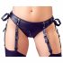 Cottelli Bondage - Glossy Lift-up Set with Handcuffs (Black) 