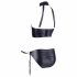 Cottelli Bondage - Glossy Lift-up Set with Handcuffs (Black) 