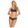 Obsessive 860-SET-1 - Strappy Rose Lace Bra Set (Black)