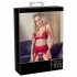 Abierta Fina - Shimmering Chain Lingerie Set (Red) 