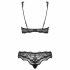 Luvae Floral Strappy Bra Set (Black) 