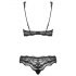 Luvae Floral Strappy Bra Set (Black) 