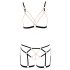 Cottelli - Chain Decorative Body Harness - 2 Piece (Black)  - M