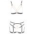 Cottelli - Chain Decorative Body Harness - 2 Piece (Black)  - L