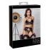 Abierta Fina Lace Lingerie Set (Black) 