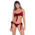 Cottelli - Bikini-Style Bra Set (Red) 