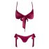 Cottelli - Bikini-Style Bra Set (Red) 