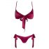 Cottelli - bikini-style bra set (red)