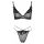 Cottelli - Transparent Lace Bra Set (Black) 