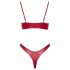 Cottelli Party - Shiny Bra Set (Red) - 80B/M