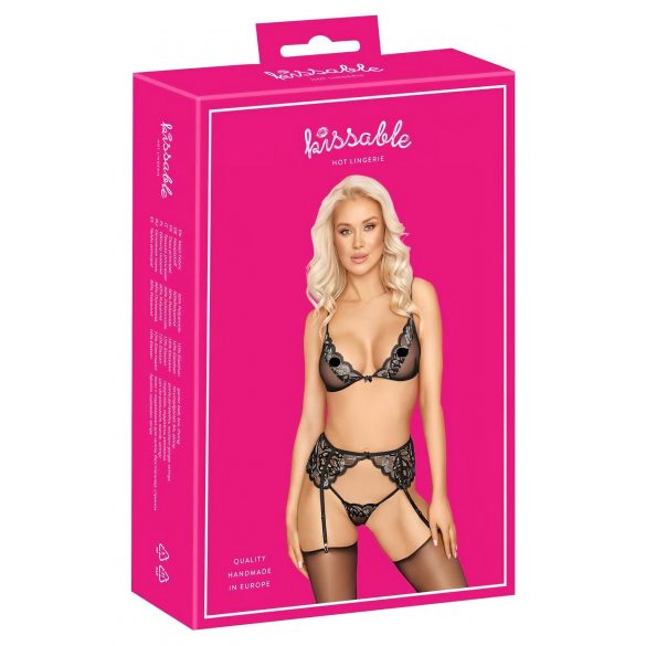 Kissable - Lingerie Set (Black) 