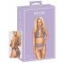 Kissable - lace lingerie set (purple) - L/XL