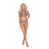 Kissable - lace lingerie set (purple) - L/XL