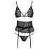 Kissable - Waistband Bra Set (Black) 