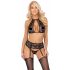 Kissable - Lace Bra Set with Choker (Black) 