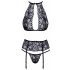 Kissable - Lace Bra Set with Choker (Black) 