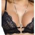 Abierta Fina - Open Lace Bra Set (Black) 