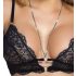 Abierta Fina - Open, Lace Bra Set (Black)