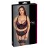 Cottelli Plus Size - Lingerie Set with Garter Belt (Black-Red)