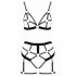 Cottelli - Two-piece body harness set (black) 