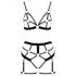 Cottelli - Two-piece body harness set (black) 