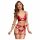 Cottelli Bondage - Shiny Bra Set with Handcuffs (Red) - M