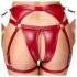 Cottelli Bondage - Shiny Bra Set with Handcuffs (Red) - M