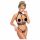 Abierta Fina - Open Lingerie Set with Chains (Black)