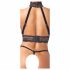 Abierta Fina - Open Chain Lingerie Set (Black)