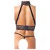 Abierta Fina - Open Lingerie Set with Chains (Black)