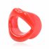 Ida Leather - Open Mouth Gag (Red) 