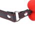 Ida Leather - Bone Shaped Gag (Red) 