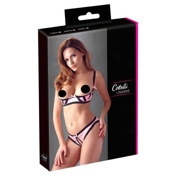 Cottelli - Striped Push-up Set 