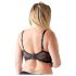 Cottelli Plus Size - Strappy, Ringed Breast Lifter (Black)