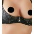 Abierta Fina - Glittering Gemstone Lingerie Set (Black) 