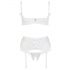 Cottelli - Lace Corset Lift Set (White) 