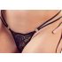 Cottelli - Strappy Ring Bra and Thong Set (Black) - 85B/L