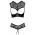 Cottelli - Open Bra Set (Black) 