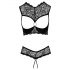 Cottelli - Open Bra Set (Black) 