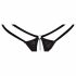 Abierta Fina - Open Thong and Corset (Black) 