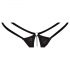 Abierta Fina - Open Thong and Corset (Black)