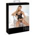 Abierta Fina - Open Thong and Corset (Black) 