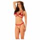 Obsessive Rubinesa - piquant lingerie set (red)