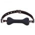 Ida Leather - Bone-Shaped Mouth Gag (Black)