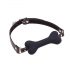 Ida Leather - Bone-Shaped Mouth Gag (Black)